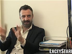 LACEYSTARR - GILF gobbles Pascal white jism after fuck-fest