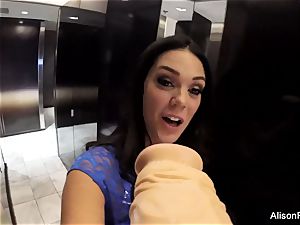 stupid pov fun with Alison Tyler and a faux-cock