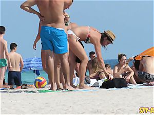 crazy inexperienced large funbags teenagers hidden cam Beach video